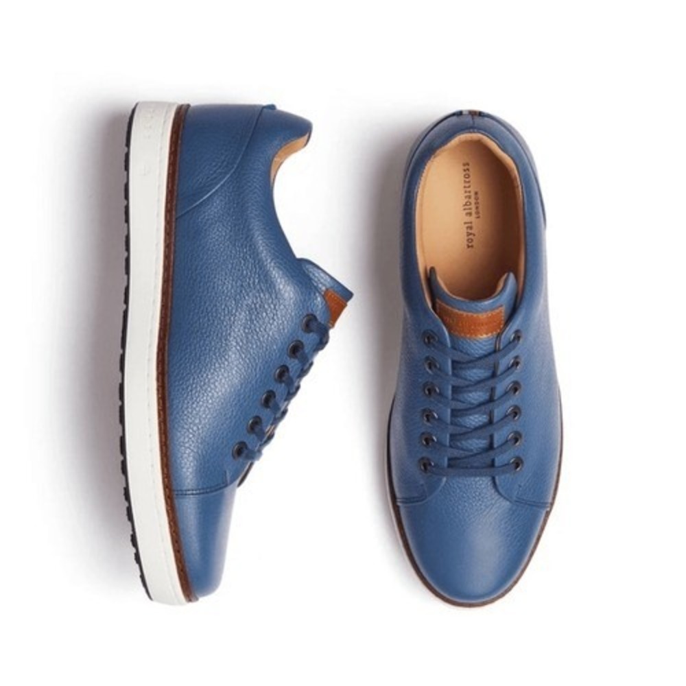 Royal Albartross PONTIAC V2‎ Spikeles Leather Welt Golf Shoe, Size 11, Blue NWT